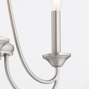 Brooks 3 Light Chandelier in Satin Nickel