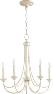 Brooks 5 Light Chandelier in Persian White