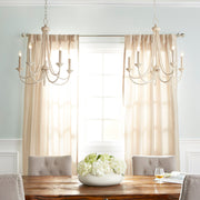 Brooks 5 Light Chandelier in Persian White