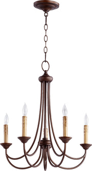 Brooks 5 Light Chandelier in Oiled Bronze