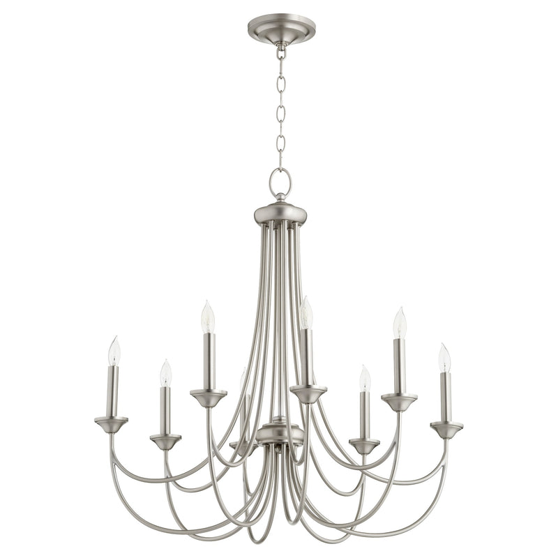 Brooks 8 Light Chandelier in Satin Nickel