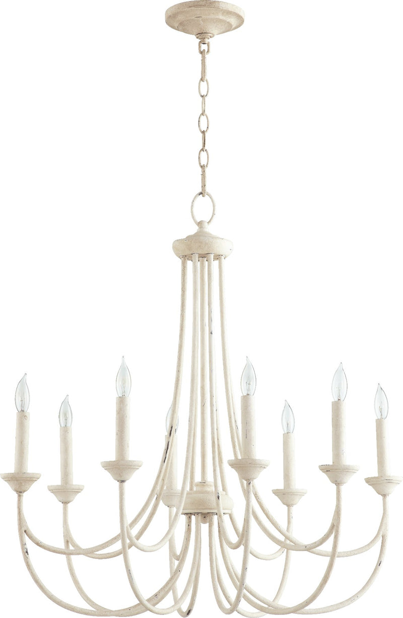 Brooks 8 Light Chandelier in Persian White