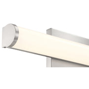Arc 18" LED Bath Vanity Light in Brushed Steel