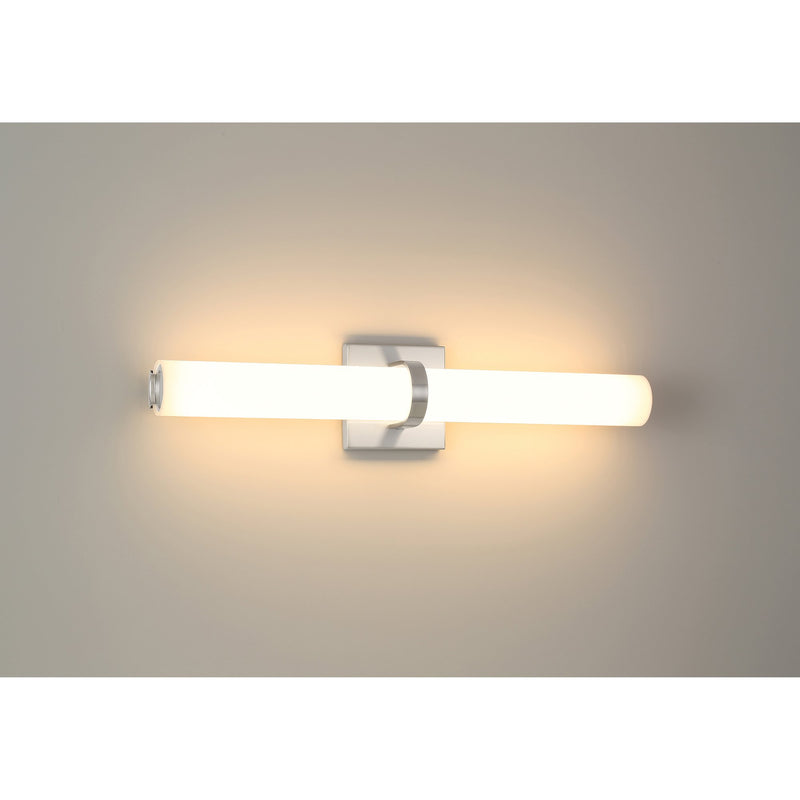 Escape 29" LED Bath Vanity Light in Brushed Steel