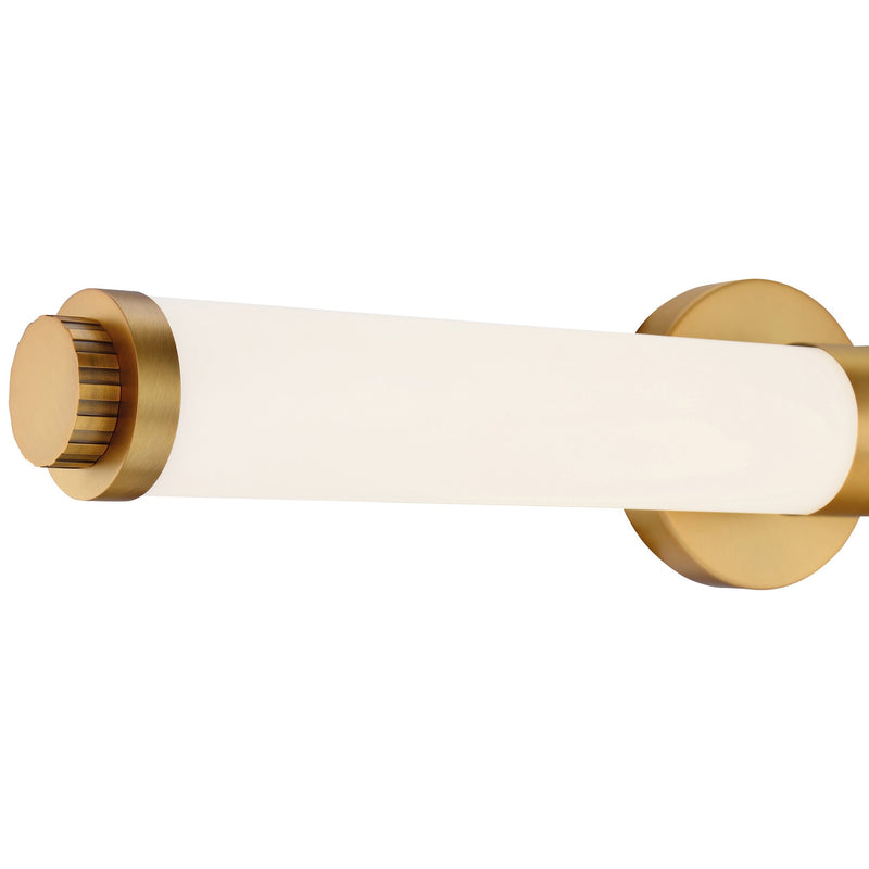 Aqua 25.25" LED Bath Vanity Light in Brushed Gold