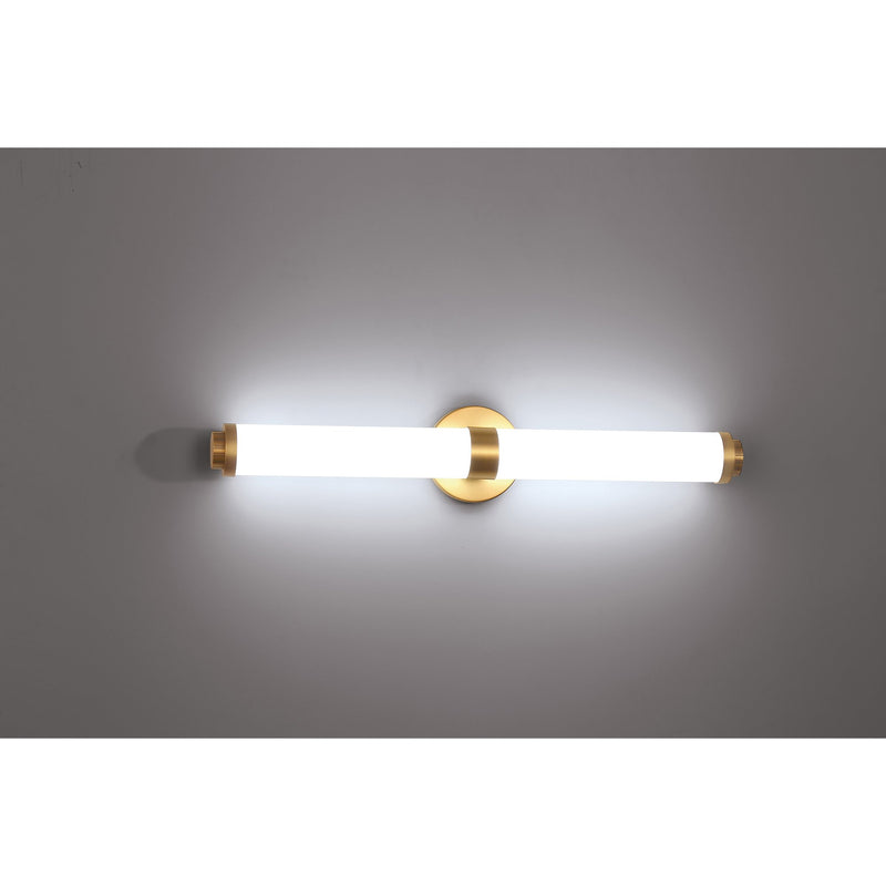Aqua 25.25" LED Bath Vanity Light in Brushed Gold