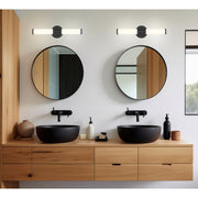 Retreat 18" LED Bath Vanity Light in Matte Black