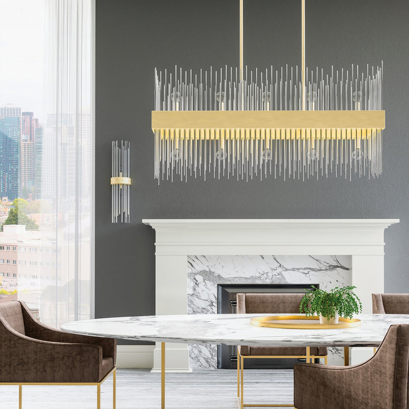 Lena 2-Light Wall Sconce in Fire and Ice
