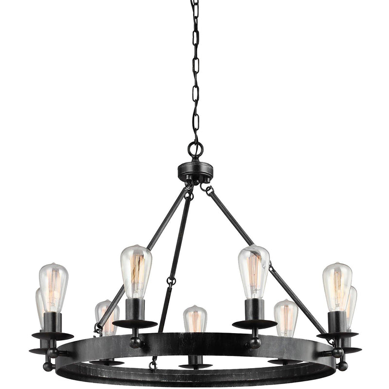 Ravenwood Manor 9-Light Chandelier in Stardust