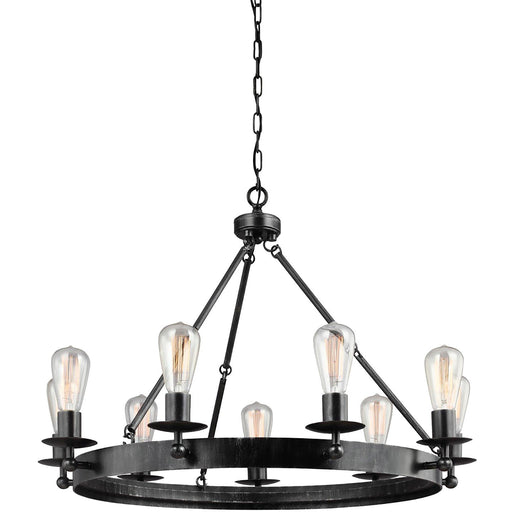 Ravenwood Manor 9-Light Chandelier in Stardust