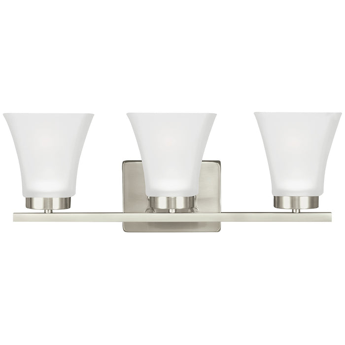 Bayfield Three Light Wall / Bath in Brushed Nickel