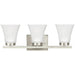Bayfield Three Light Wall / Bath in Brushed Nickel