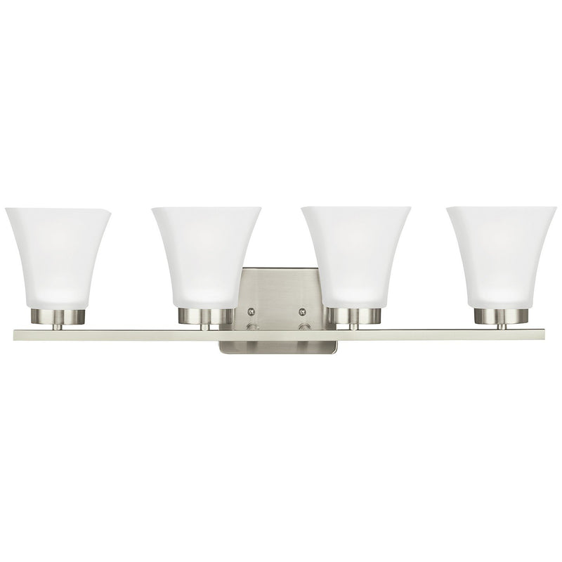 Bayfield 4-Light Bath Vanity Light in Brushed Nickel