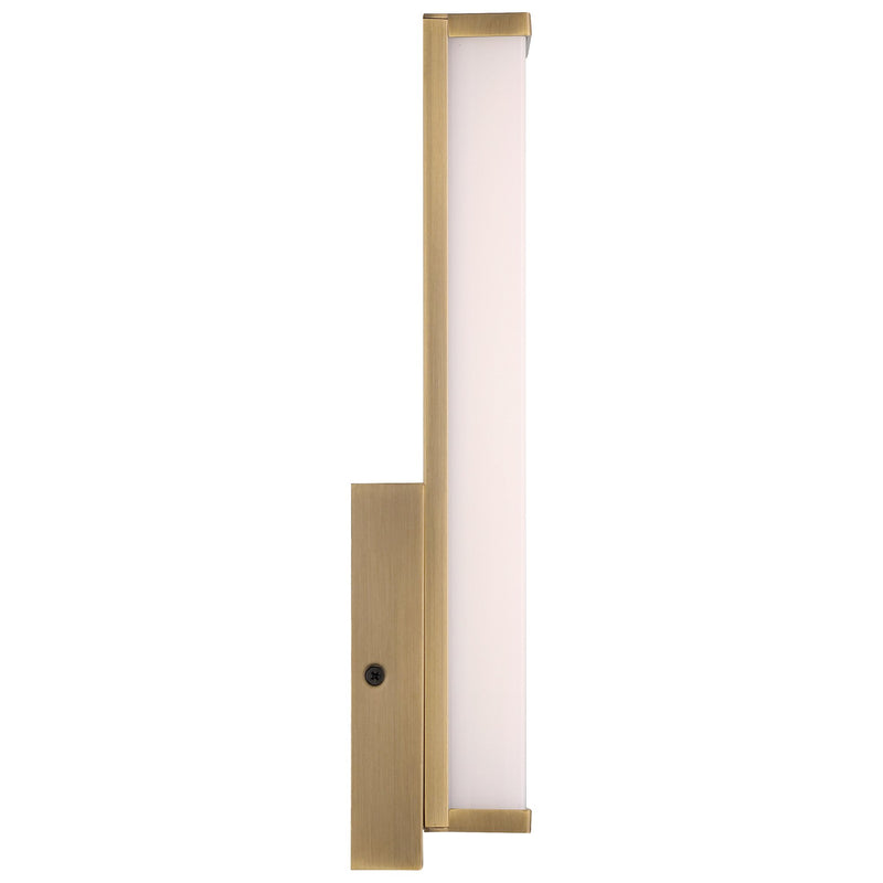 Citi Solo LED Bath Sconce in Antique Brushed Brass