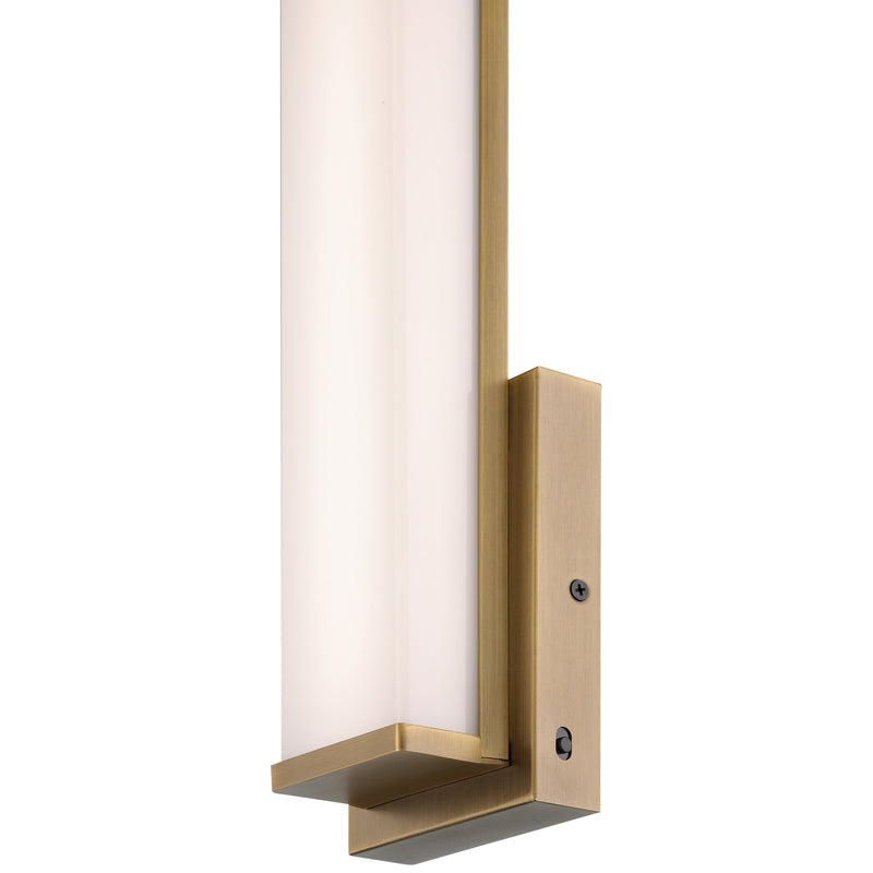 Citi Solo LED Bath Sconce in Antique Brushed Brass