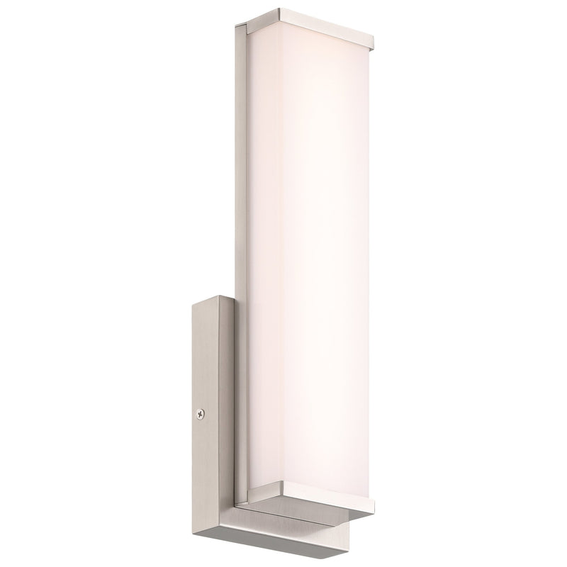 Citi Solo LED Bath Sconce in Brushed Steel