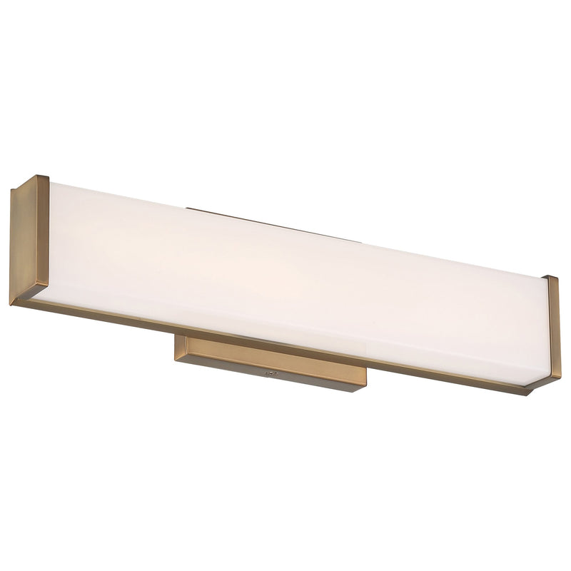Citi 18" LED Bath Vanity Light in Antique Brushed Brass