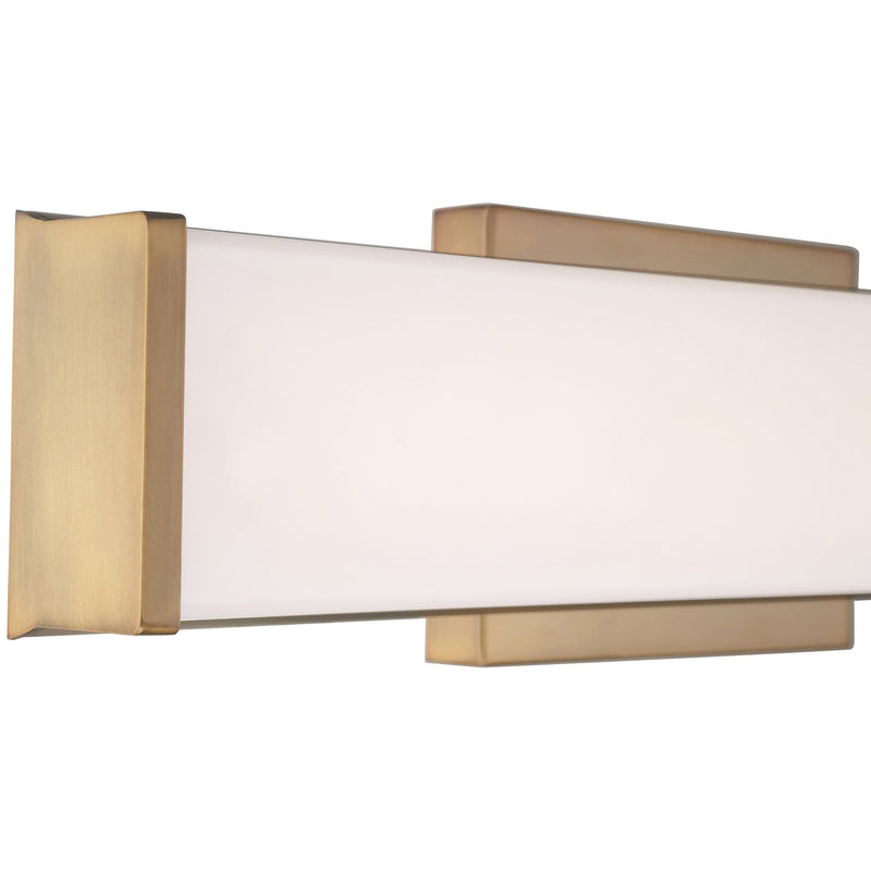 Citi 18" LED Bath Vanity Light in Antique Brushed Brass