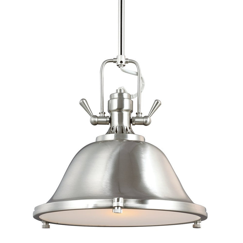 Stone Street Pendant in Brushed Nickel