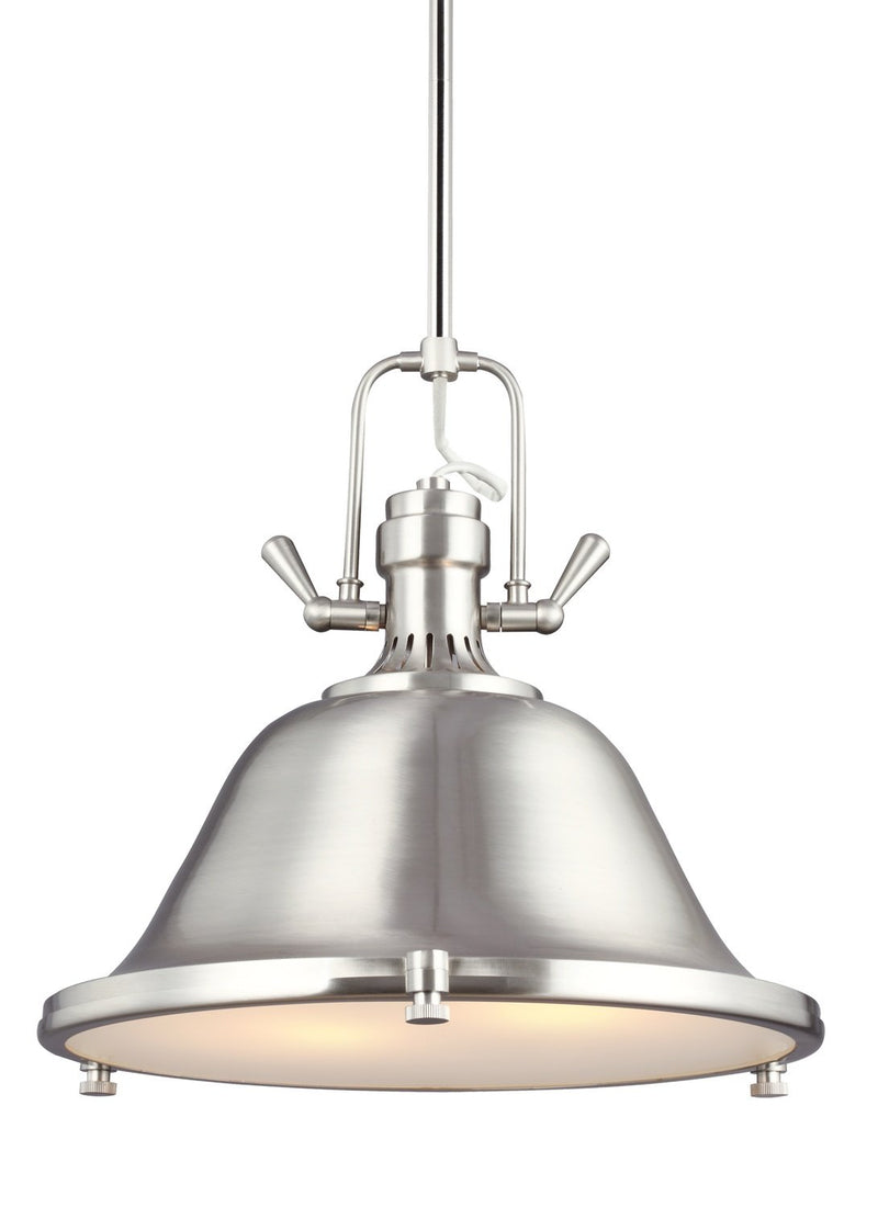 Stone Street 2-Light Pendant in Brushed Nickel