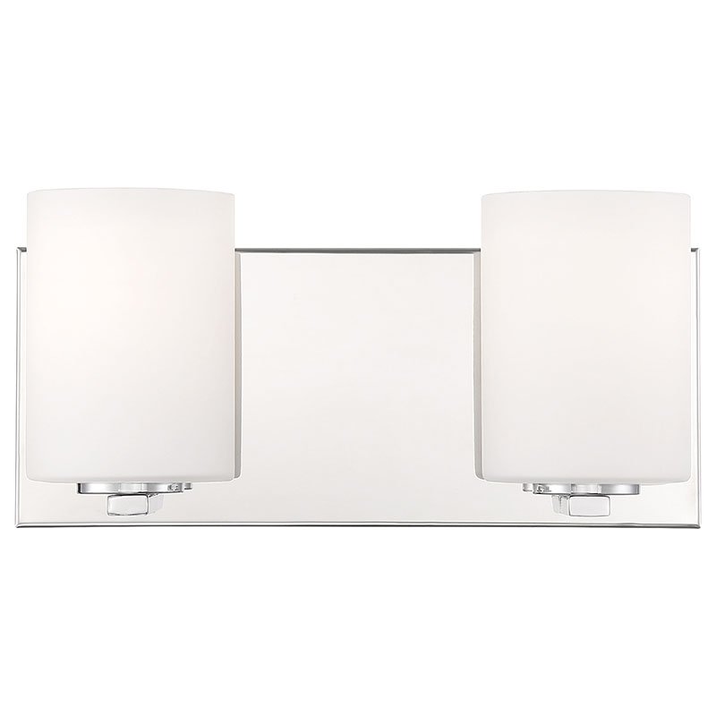 Oslo 2-Light LED Bath Vanity Light in Chrome