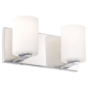 Oslo 2-Light LED Bath Vanity Light in Chrome