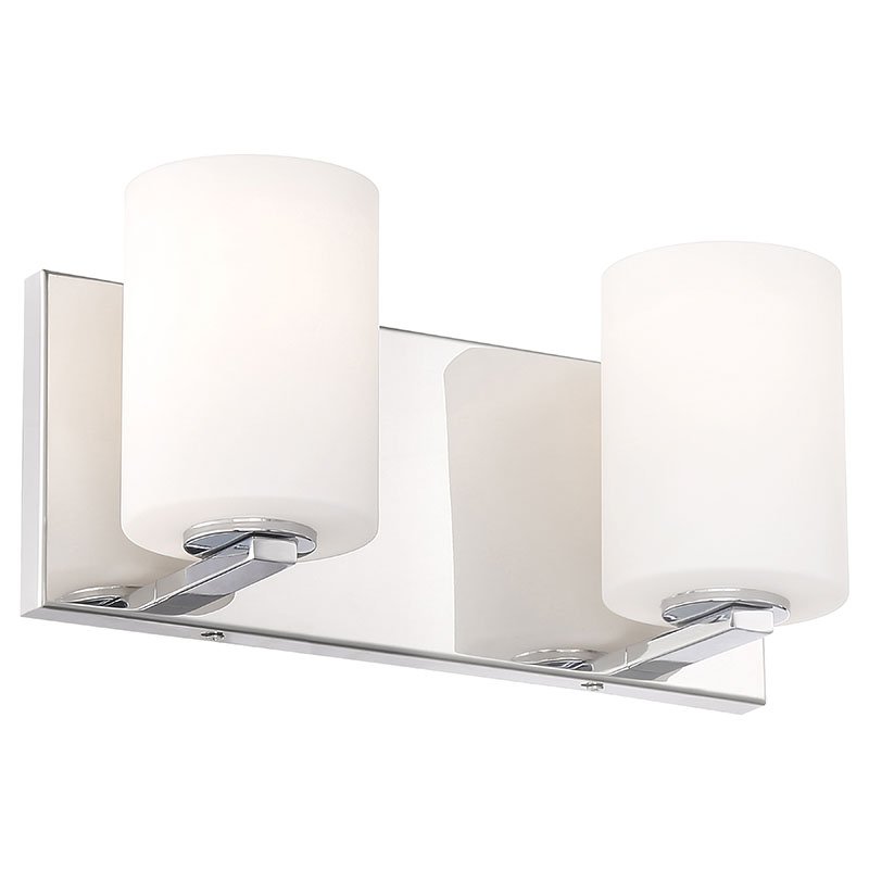Oslo 2-Light LED Bath Vanity Light in Chrome