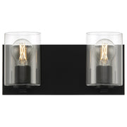 Oslo 2-Light LED Bath Vanity Light in Matte Black