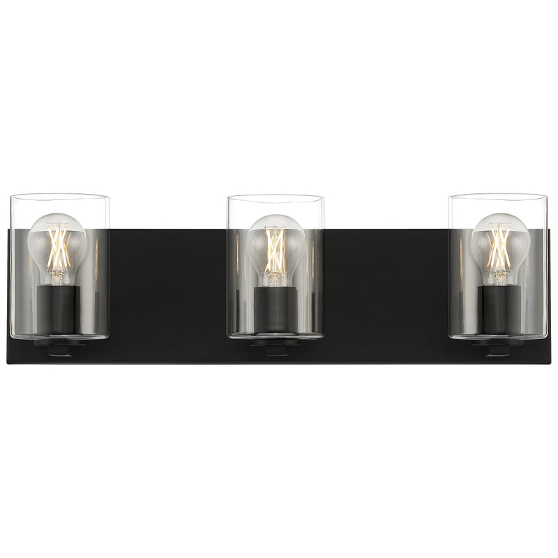 Oslo 3-Light LED Bath Vanity Light in Matte Black