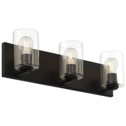 Oslo 3-Light LED Bath Vanity Light in Matte Black
