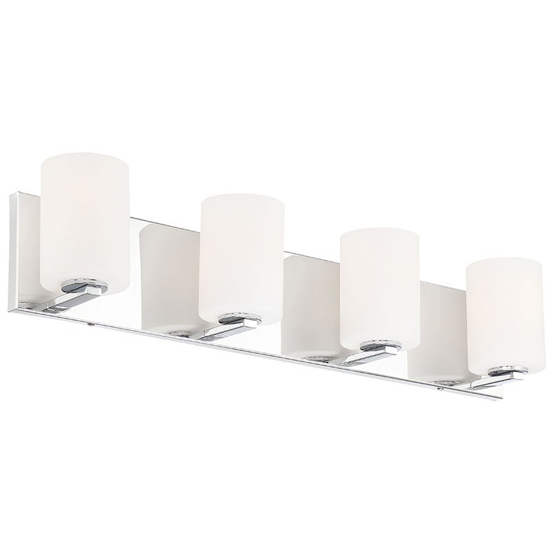 Oslo 4-Light LED Bath Vanity Light in Chrome