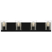 Oslo 4-Light LED Bath Vanity Light in Matte Black
