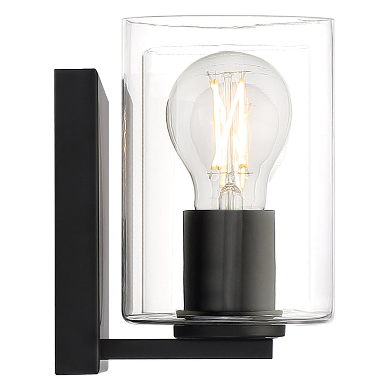 Oslo 4-Light LED Bath Vanity Light in Matte Black