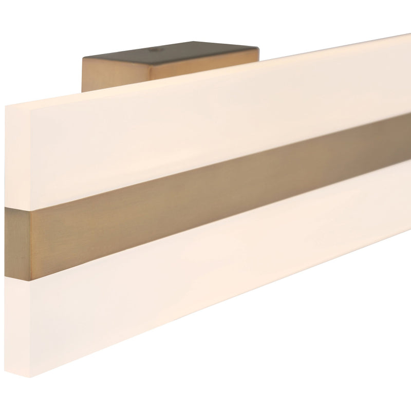 Netherton 18" LED Bath Vanity Light in Antique Brushed Brass