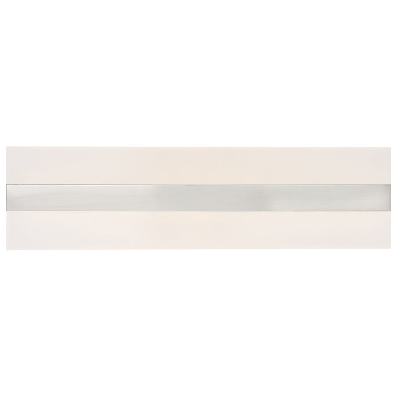 Netherton 18" LED Bath Vanity Light in Brushed Steel