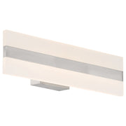 Netherton 18" LED Bath Vanity Light in Brushed Steel