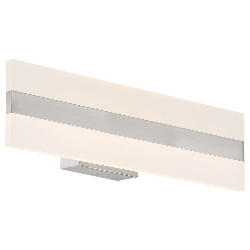 Netherton 18" LED Bath Vanity Light in Brushed Steel