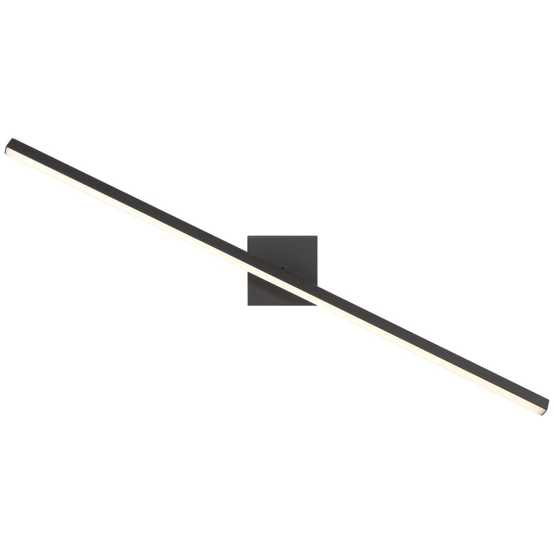 Float 36" LED Bath Vanity Light in Matte Black