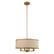Park Ridge 4-Light Chandelier in Hand Applied Antique Gold Leaf