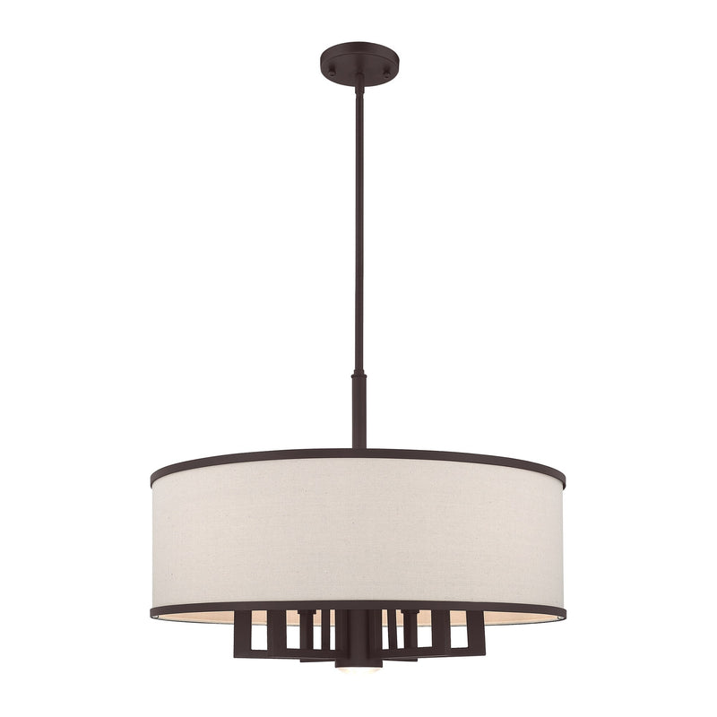 Park Ridge 24" Chandelier with Downlight in Bronze