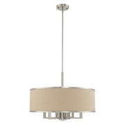 Park Ridge 24" Chandelier with Downlight in Brushed Nickel