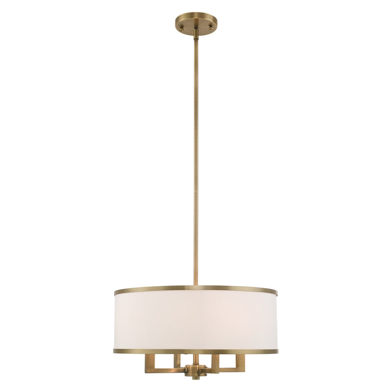 Park Ridge 4-Light Chandelier in Antique Brass