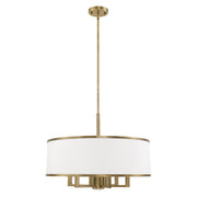 Park Ridge 24" Chandelier with Downlight in Antique Brass