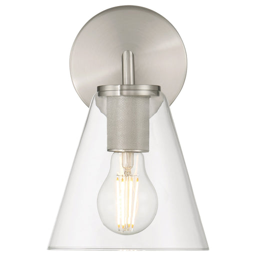 Katie Bath Sconce in Brushed Steel
