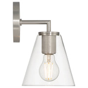 Katie Bath Sconce in Brushed Steel