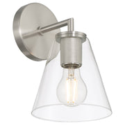 Katie Bath Sconce in Brushed Steel