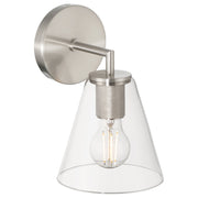 Katie Bath Sconce in Brushed Steel