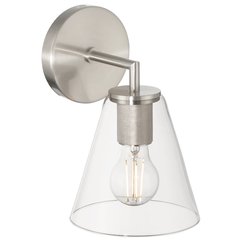 Katie Bath Sconce in Brushed Steel