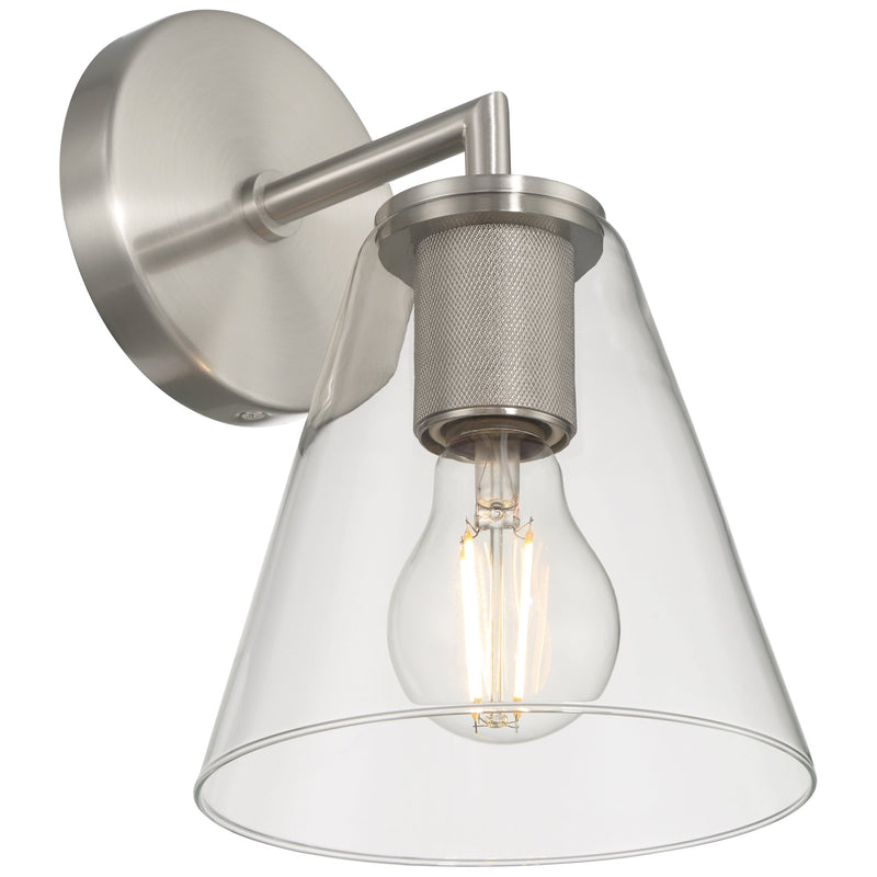 Katie Bath Sconce in Brushed Steel