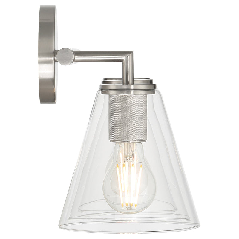 Katie 3-Light Bath Vanity Light in Brushed Steel